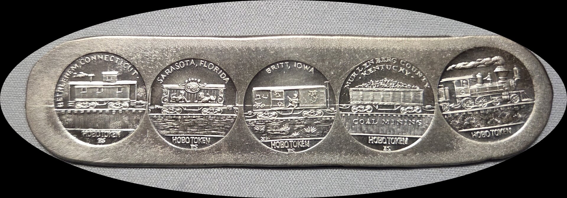 2023 Gallery Mint Ron Landis .999 Silver Train Bar  #6 of 10 1.jpg