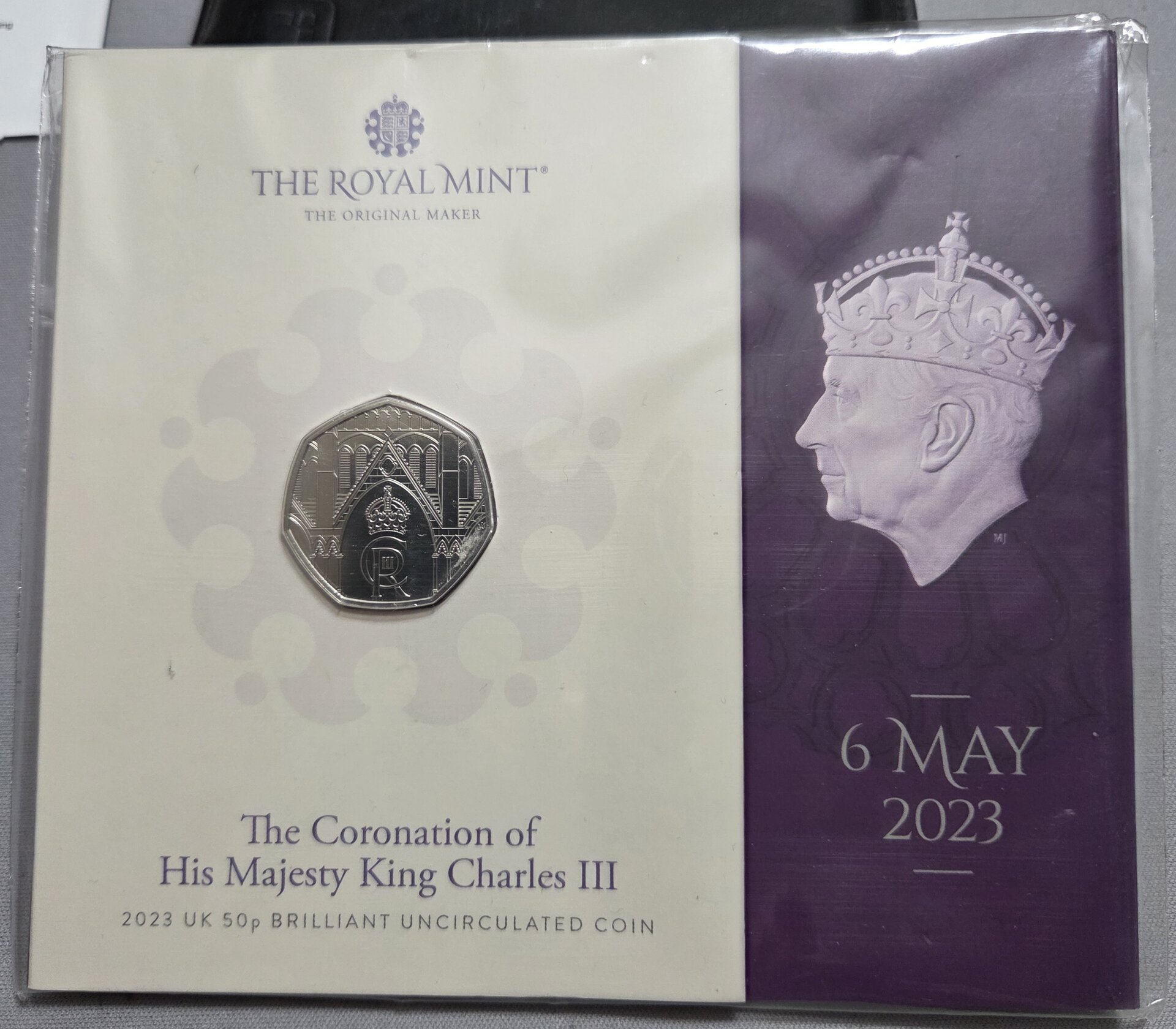 2023 The Coronation of King Charles III BU 50p.jpg