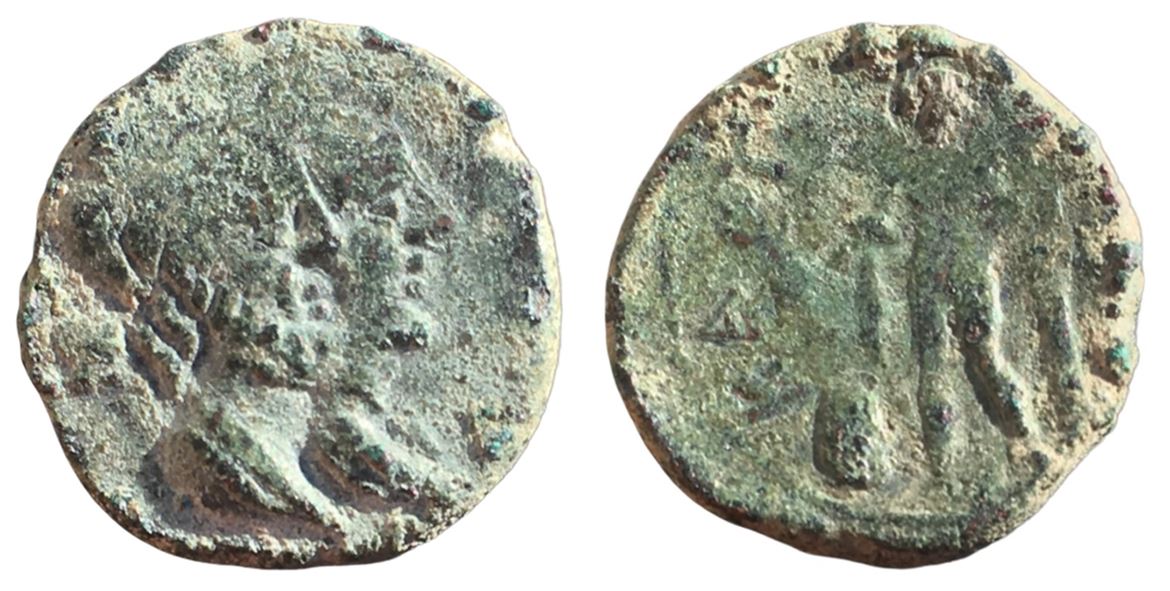 -216--206 BCE (circa) AE Chalkous of Katane,  4.42g - Copy.JPG