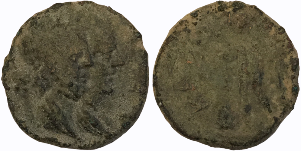 216-206 BCE (circa) Katane AE Chalkous 'Busts of Serapis and Isis'.png