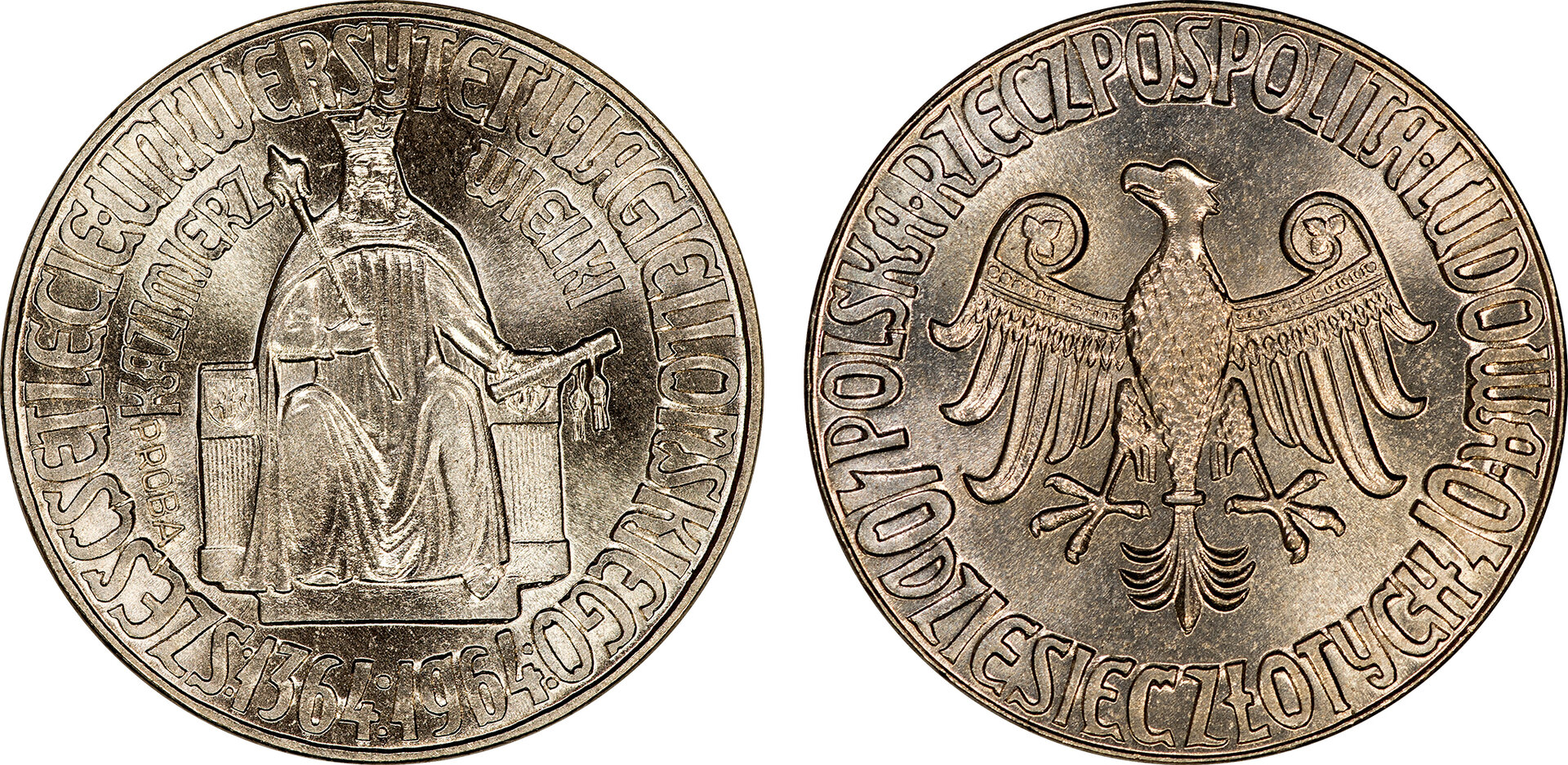 221 - Poland 1964 Proba (Pattern) 10 Zlotych.jpg