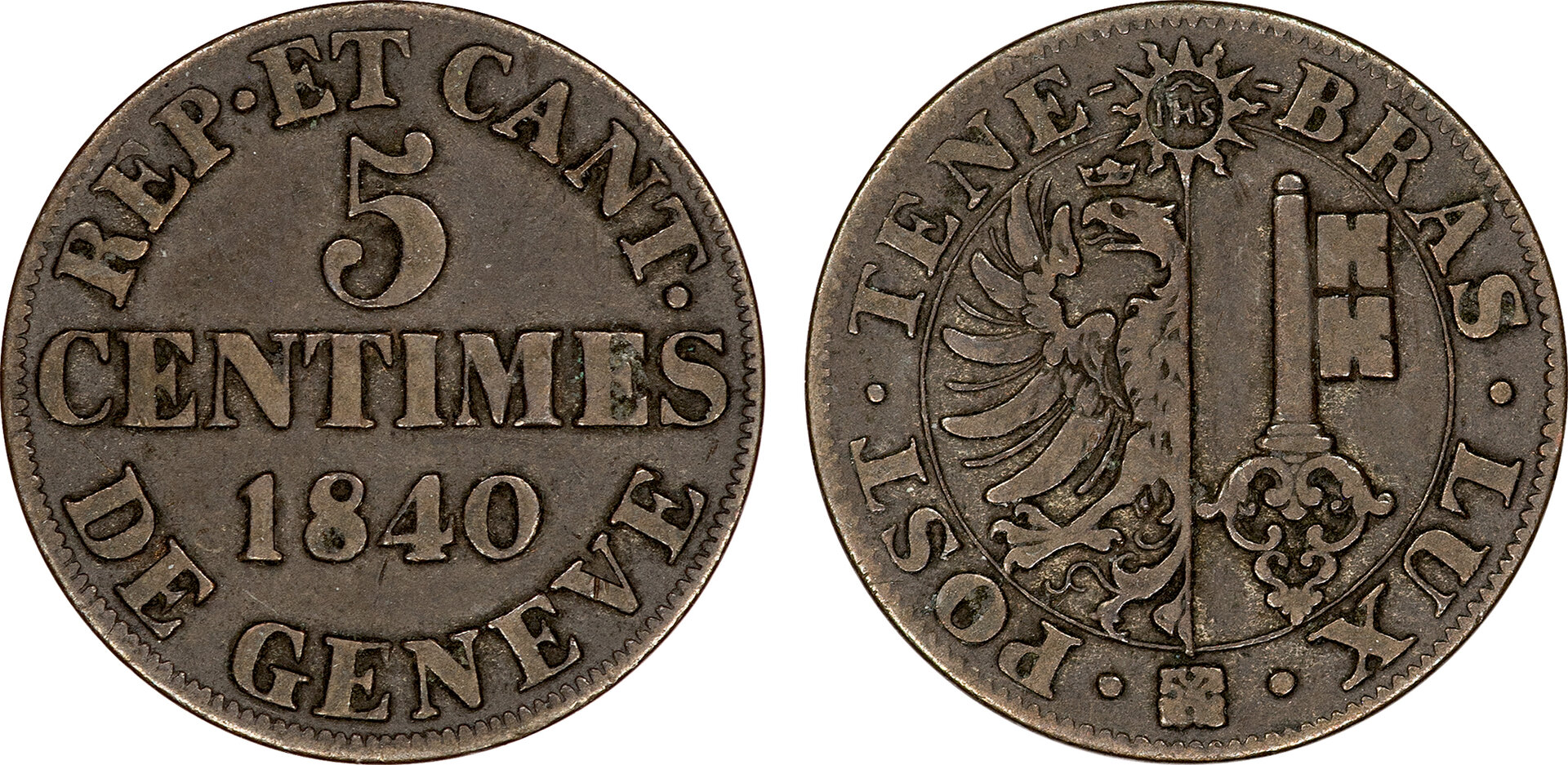 247 - Switzerland (Geneva) 1840 5 Centimes.jpg