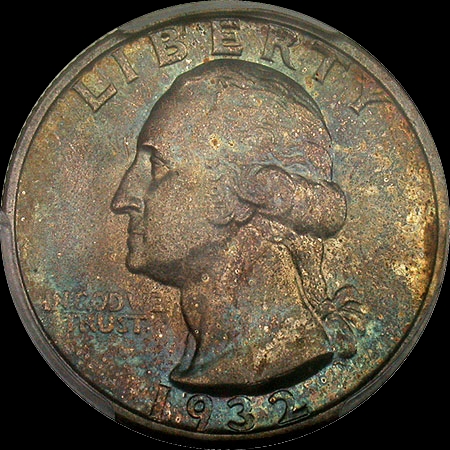 25c 1932-S MS63 PCGS Obv CU Lovely Blue-Violet Toning 450x450.jpg
