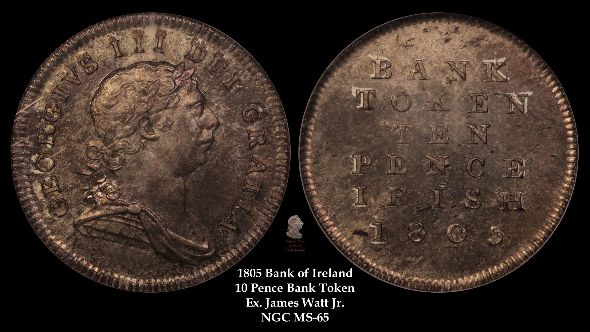 27. 1805 Bank of Ireland 10 Pence Token Ex. Watt.jpg