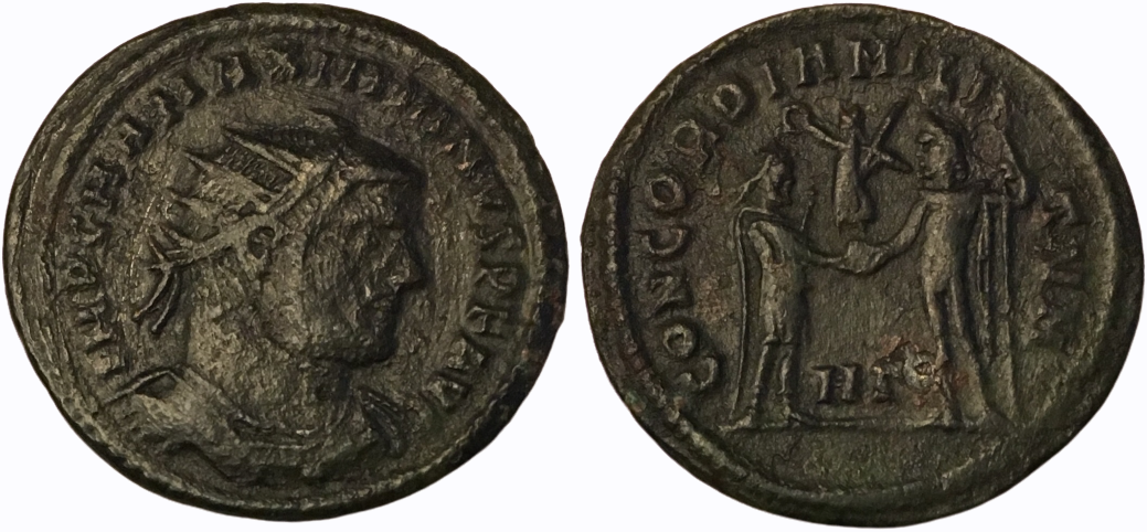 295-296 AD AE Radiate Fractional Maximianus Heraclea.png