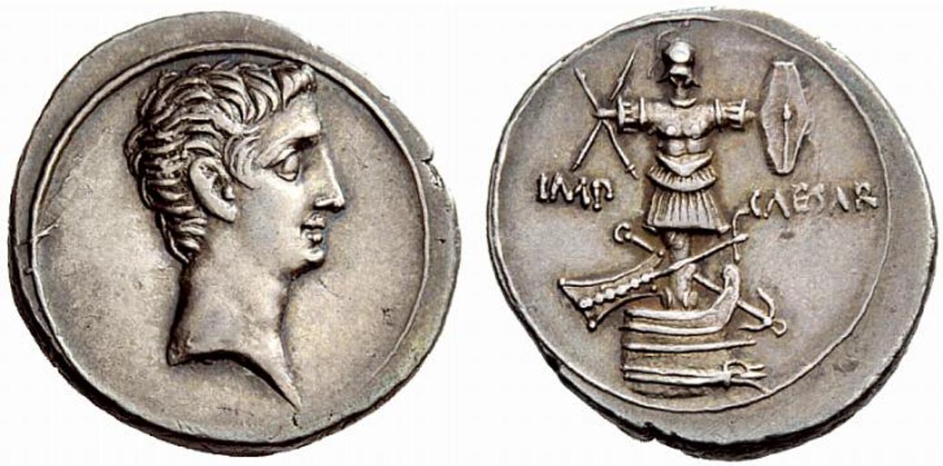 2c - Augustus (Octavian) AR denarius - dual.jpg