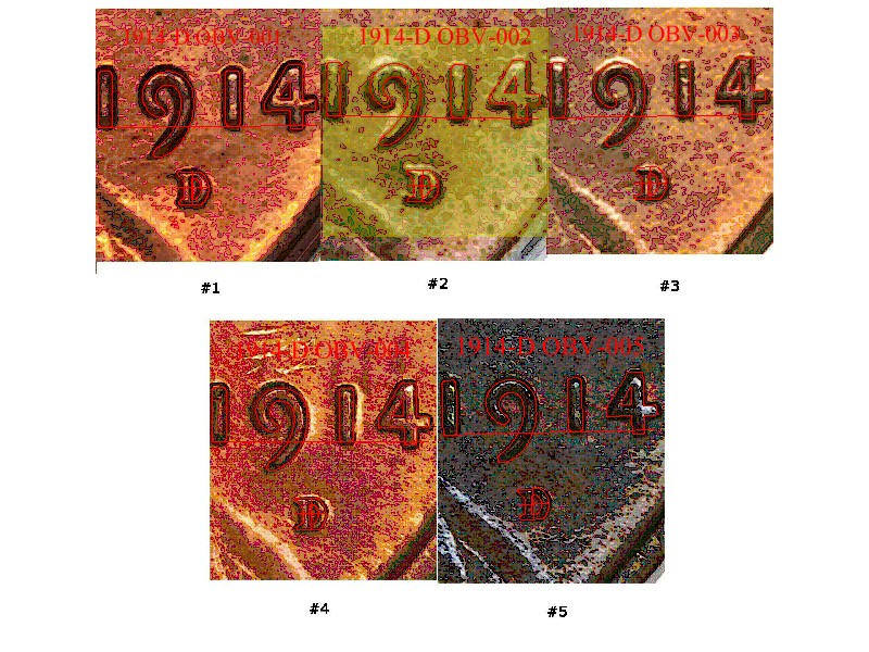 3 1914 D 5 Obverses.JPG