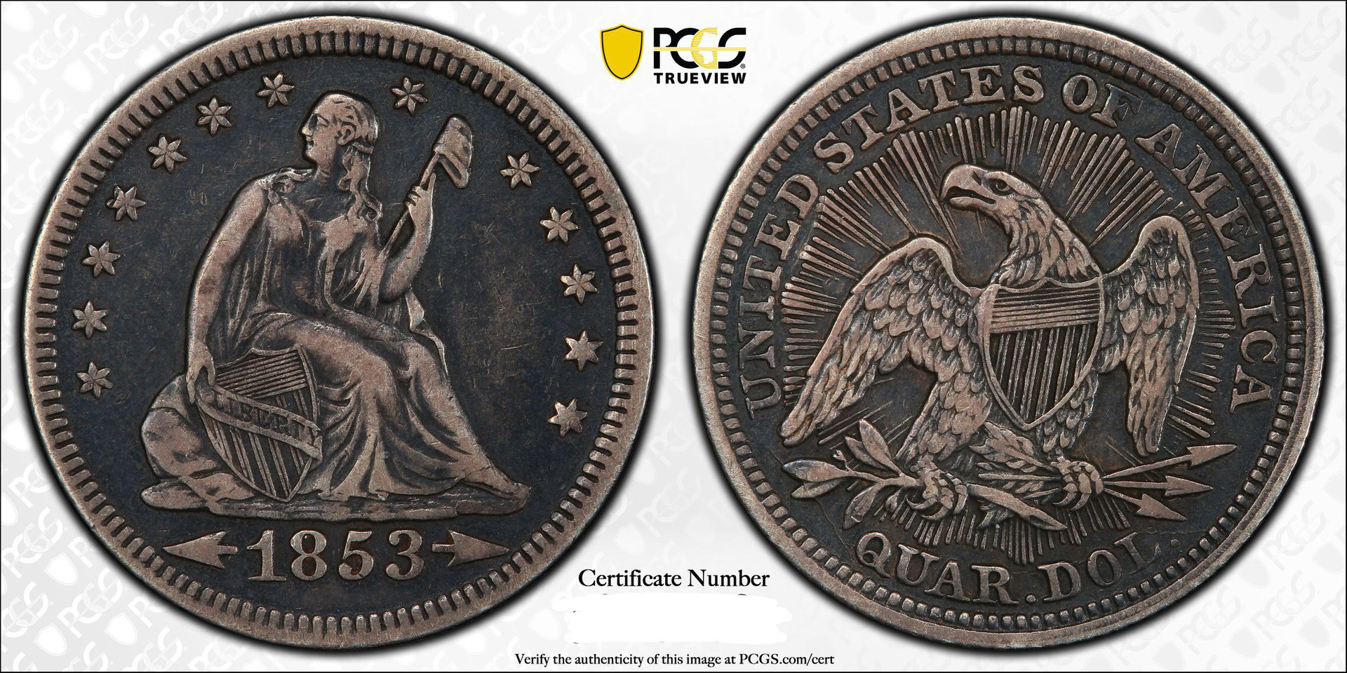 GTG - 1853 25c (Arrows & Rays) | Coin Talk