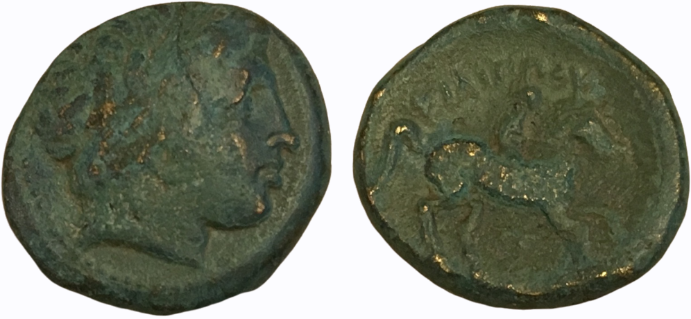 359-336 BCE Macedonia AE17 Philip II.png