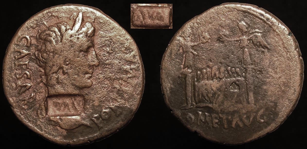 3a nr 010 I Augustus 230 as Lugdunum klop AVG 3a nr 010.jpg