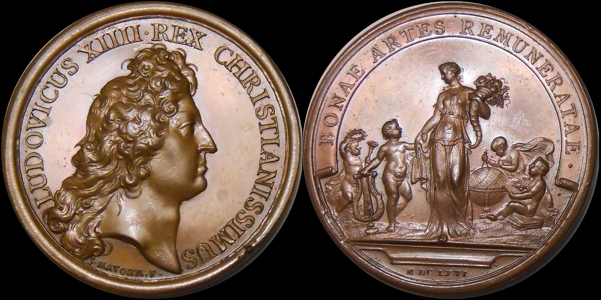 4 1666  louis 14  bonus granted to scholars fine arts award obverse#5.jpg