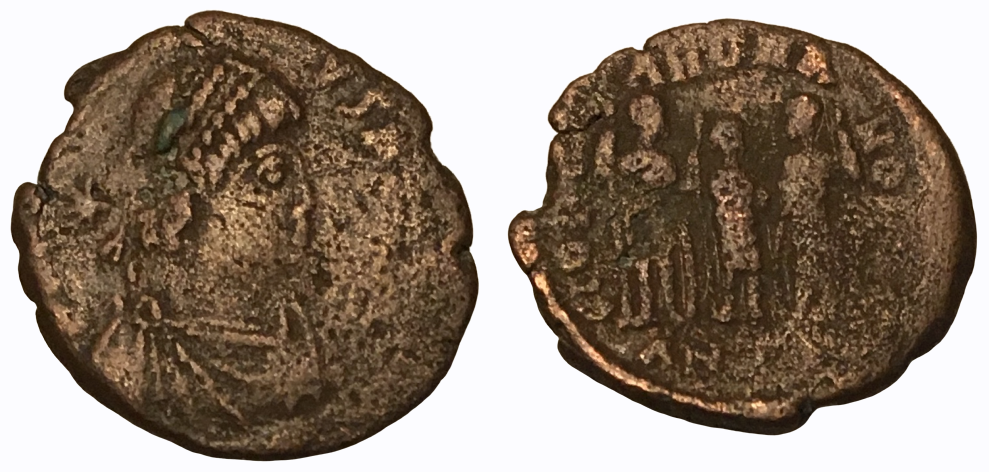 406-408 CE AE Follis Honorius Antioch Mint 1.28g 14mm.png