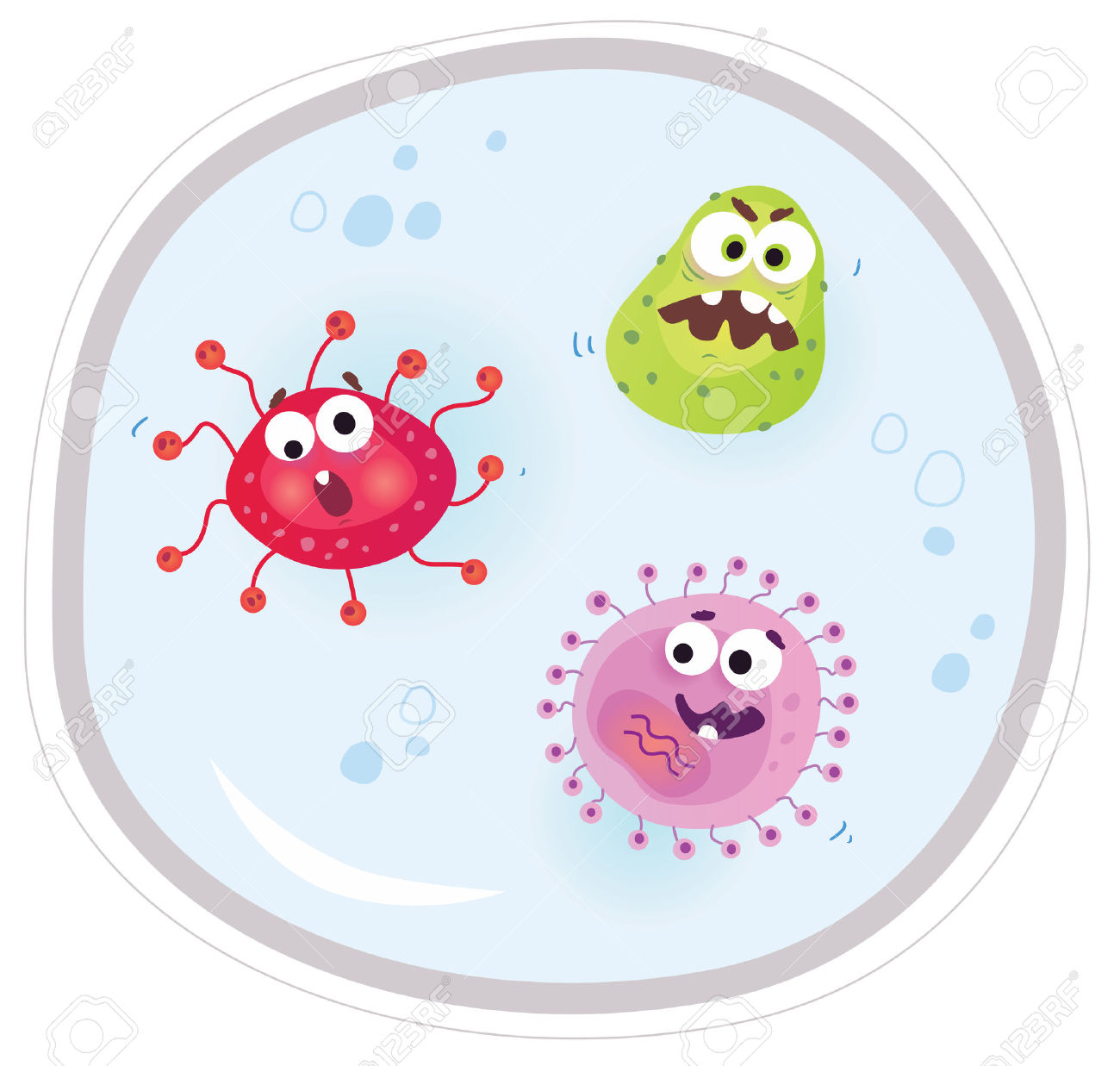 4577507-Germs-under-the-microscope-Vector-Illustration--Stock-Vector-microscope-germ-clipart.jpg