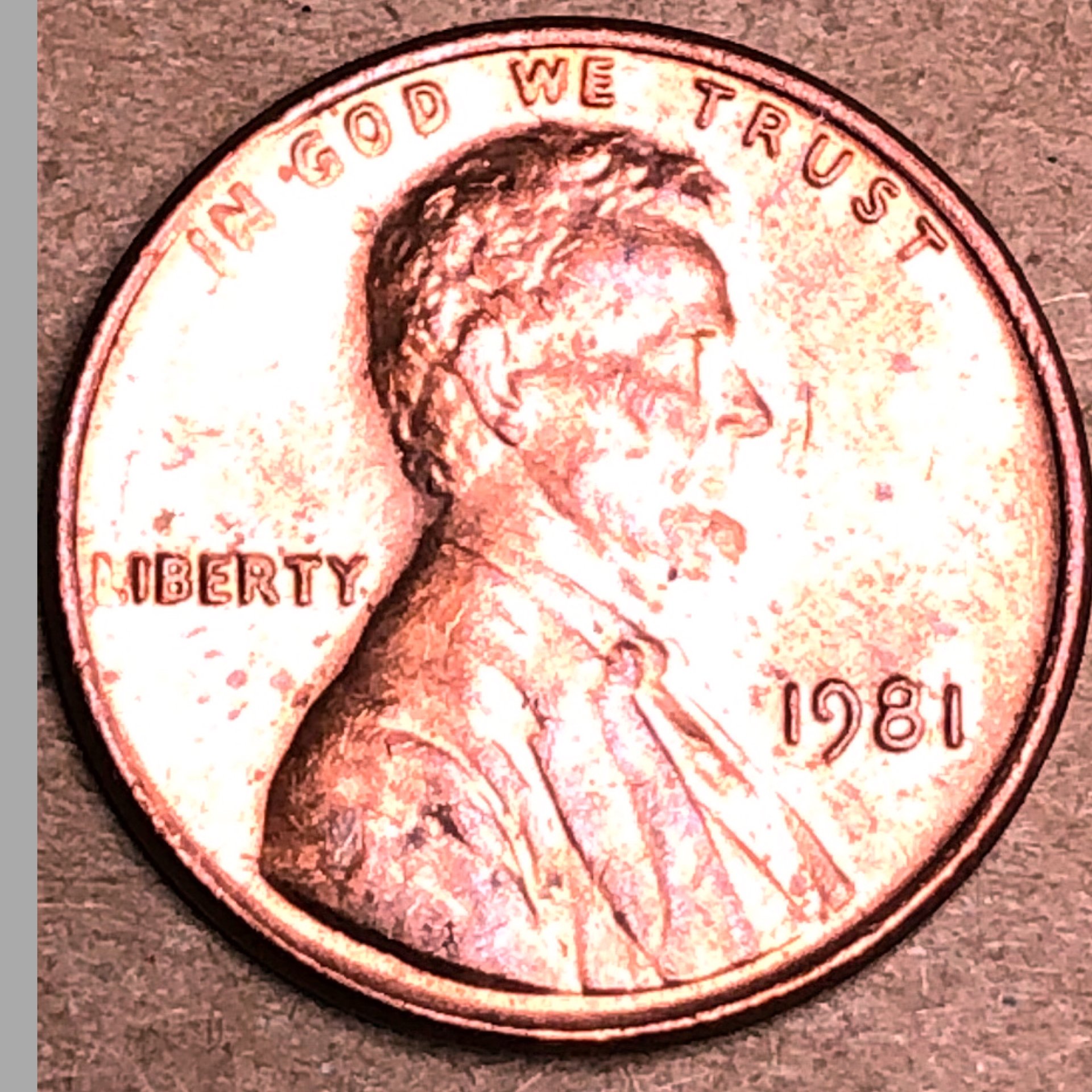1981 Penny No Mint Mark RARE Munimoro gob pe