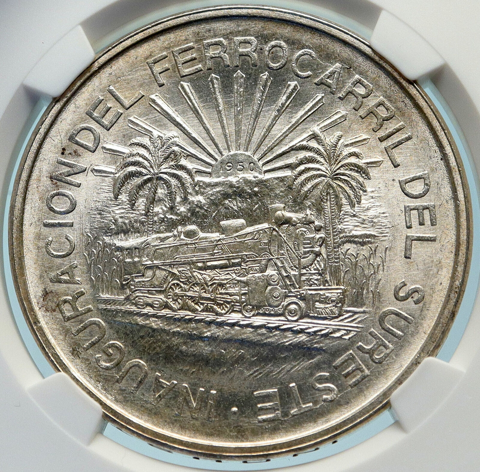 5 Peso 1950 Southern Railroad Reverse.jpg