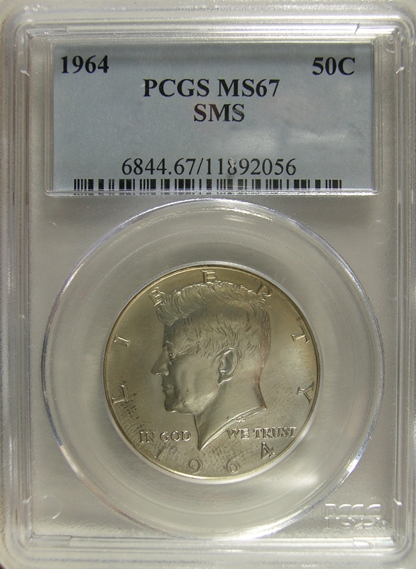 50c 1964 SMS Kennedy MS67 PCGS Obv Slab-2056.JPG