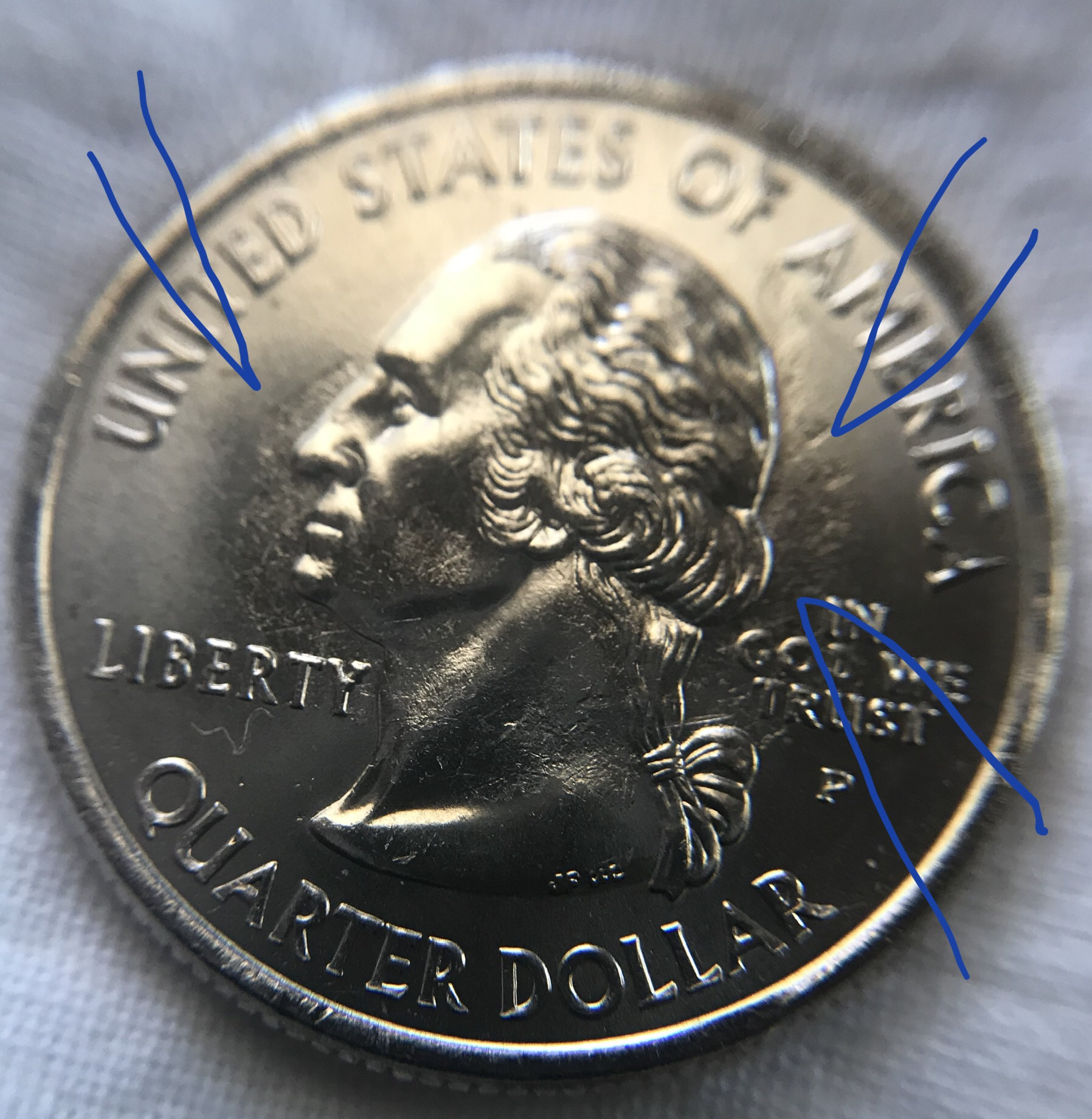 2004 P Texas Quarter - Error? | Coin Talk
