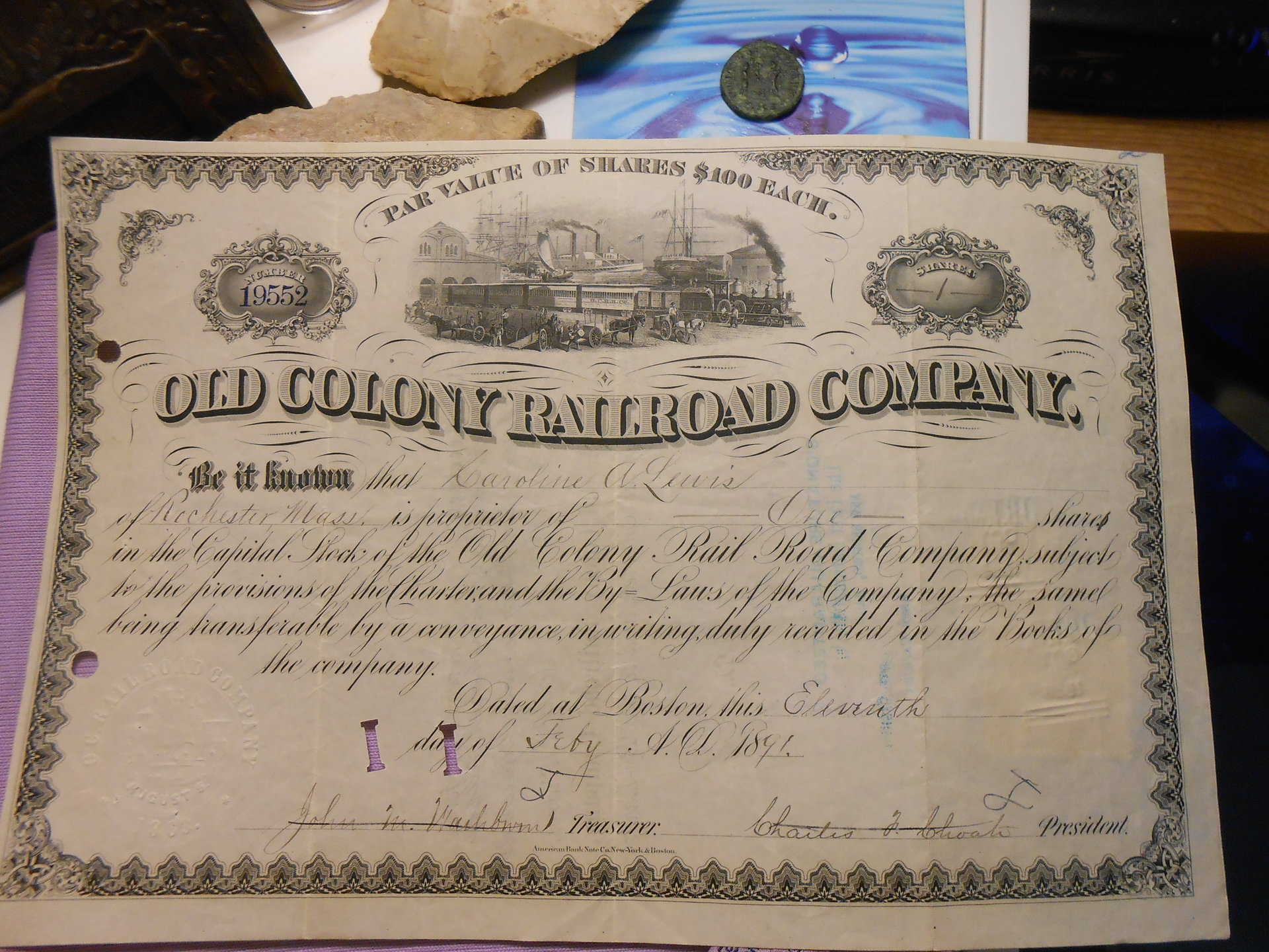 5dollarneworleansnote and stockbond 012.JPG