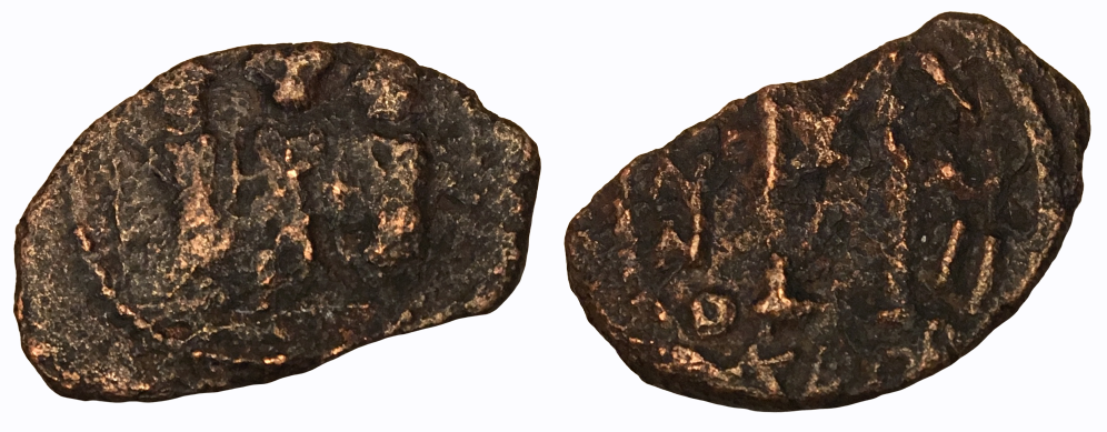 626-627 CE AE 40 Nummi Heraclius Cyprus Mint 'Three figures forward' 'Large M, ANNO ΚΥΠΡ' 3.07g.png