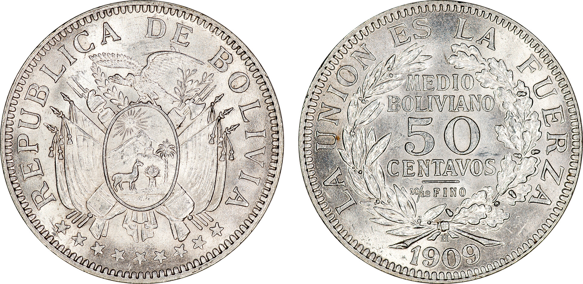 74 - Bolivia 1909 H 50 Centavos.jpg