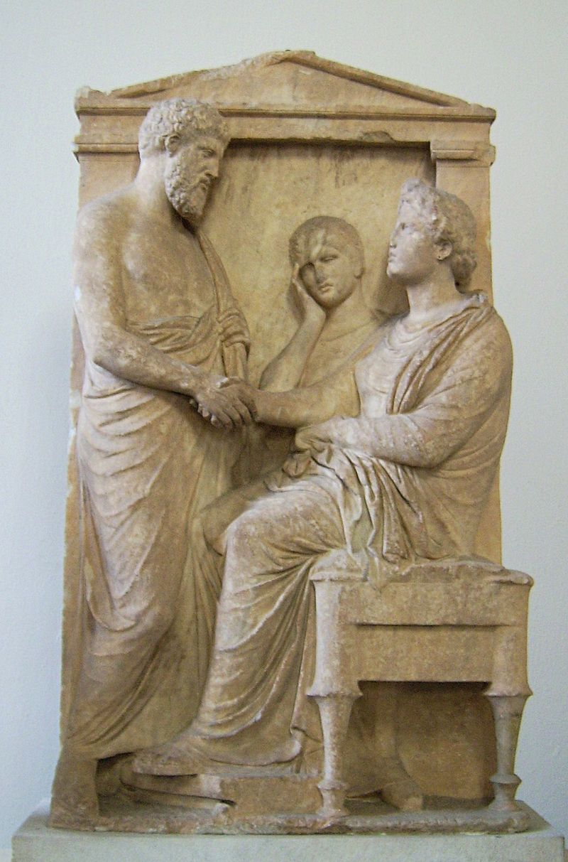 800px-Funerary_stele_of_Thrasea_and_Euandria_Antikensammlung_Berlin_01.jpg
