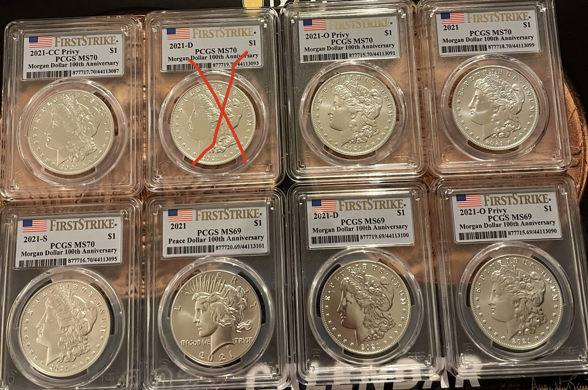WTS 2021 & Peace PCGS 69 & 70 (First Strike) Coin Talk
