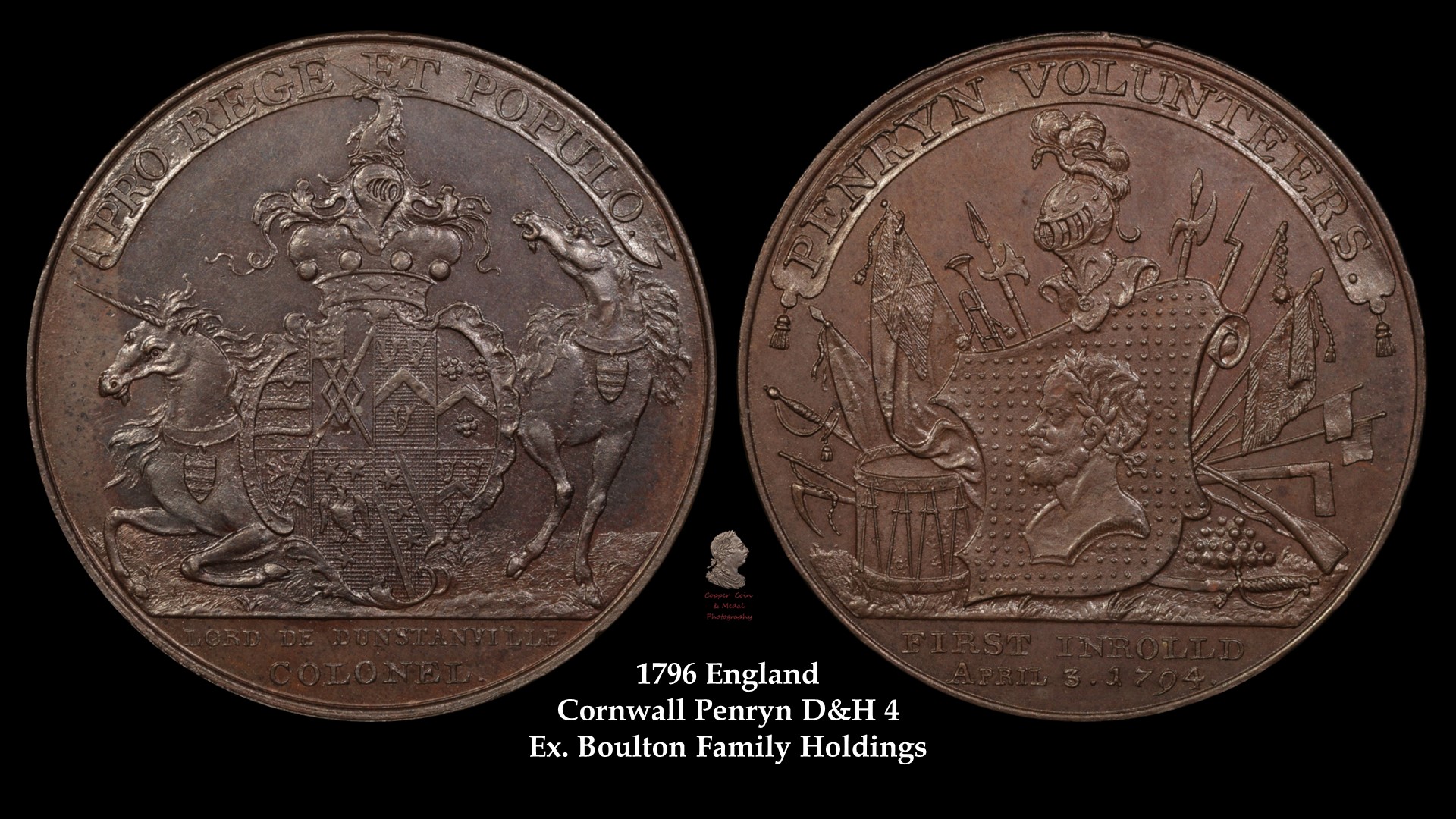 9. 1796 England Half Penny Token Cornwall Penryn Bronzed Proof D&H 4 Ex. Boulton.jpg