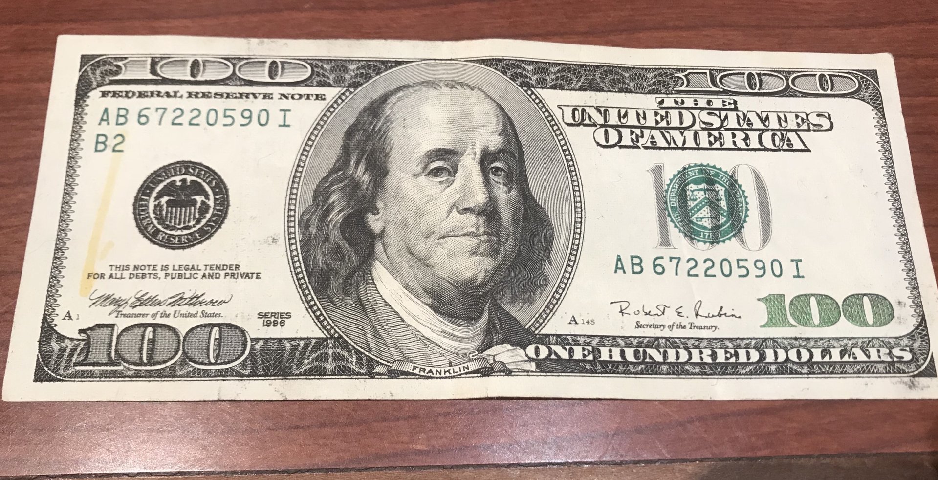 1996 100 Bill Looks Odd Coin Talk