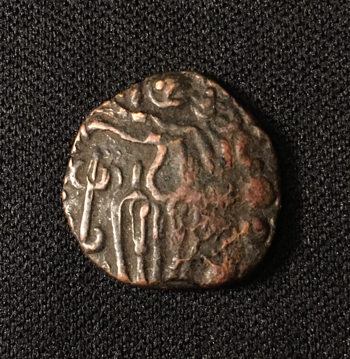 985-1014 AD Chola Dynasty Stater Rajaraja I 4 a.jpg