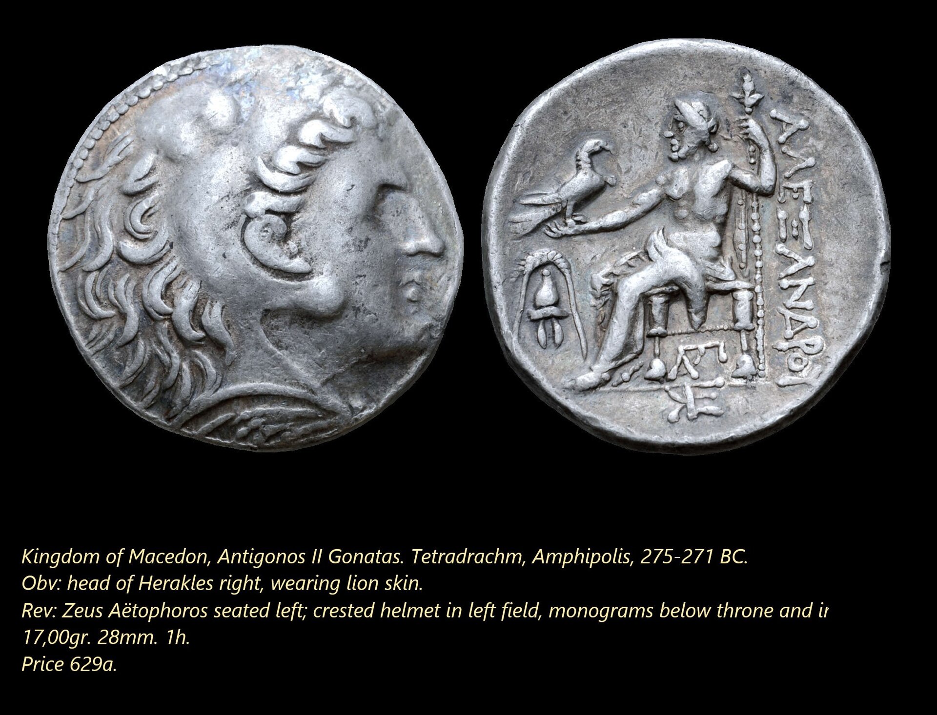 AAntigonos Gonatas. Amphipolis 275-271 BC. tetradrachm.jpg