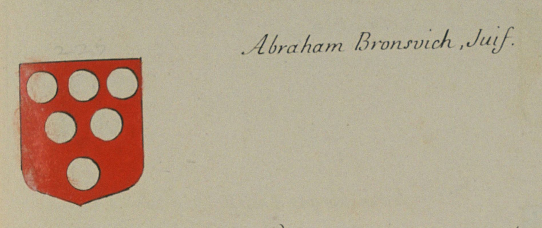 Abraham Bronsvich detail(Brunschwig), Juif - coat of arms, 1696.jpg
