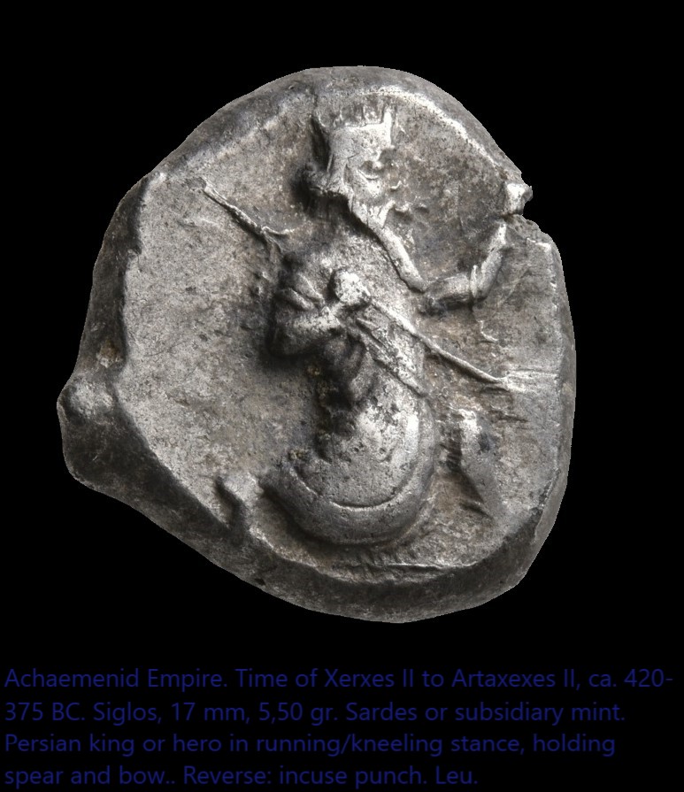 Achaemenid siglos, Xerxes II. Artaxerxes II.jpg