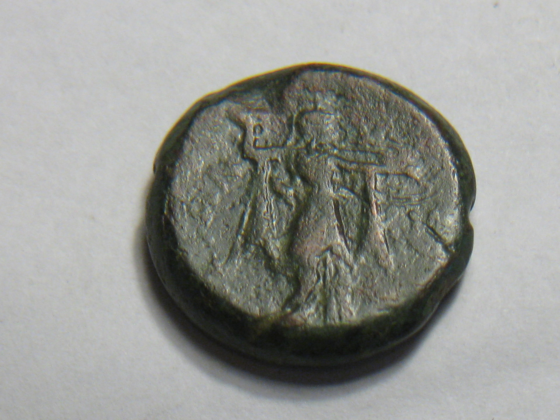 ae Greek Pyrrhus coin, Syracuse mint 278-276bc 002.JPG