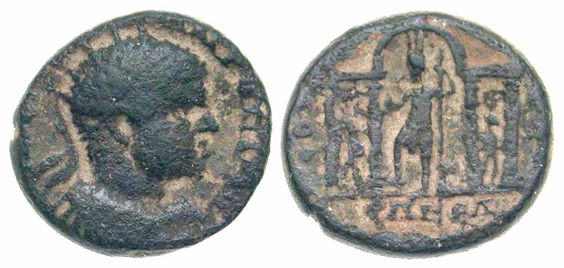 Aelia Capitolina - Elagabalus radiate AE Astarte in Temple - Coin Project - Agora Auction pic.jpg