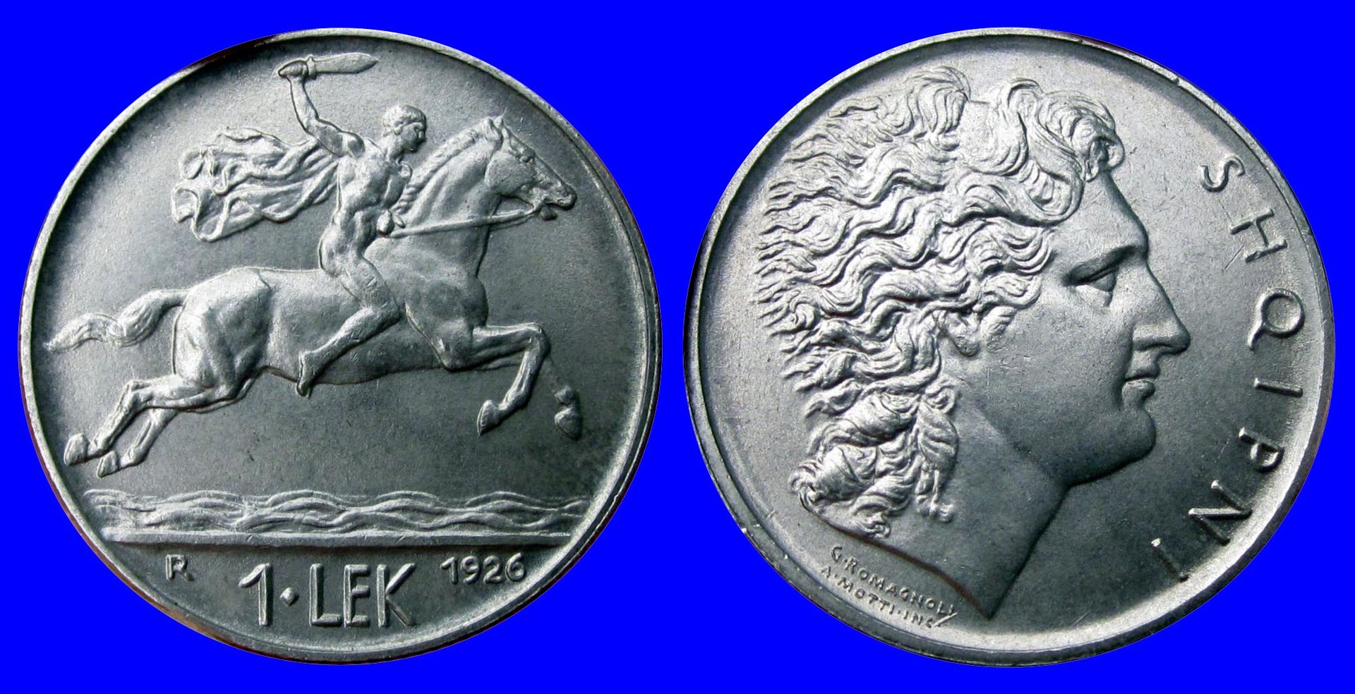Albania 1926R 1 Lek Collage Blue.jpg