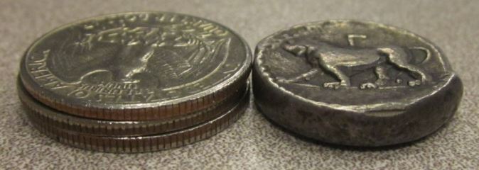 Alexander Babylon Tet Di-Shekel compare thick to 3 quarters.JPG