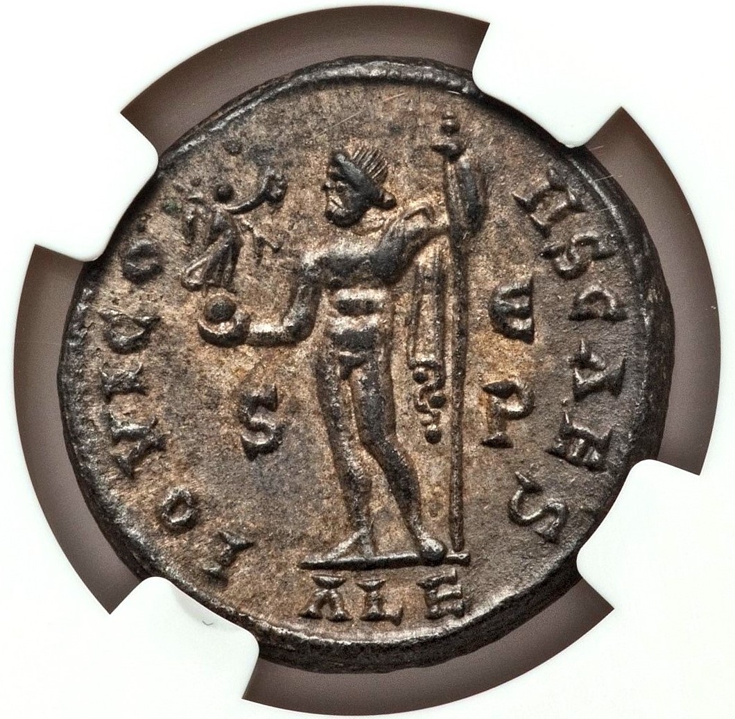 Early Alexandrian Follis of Galerius as Caesar | Coin Talk