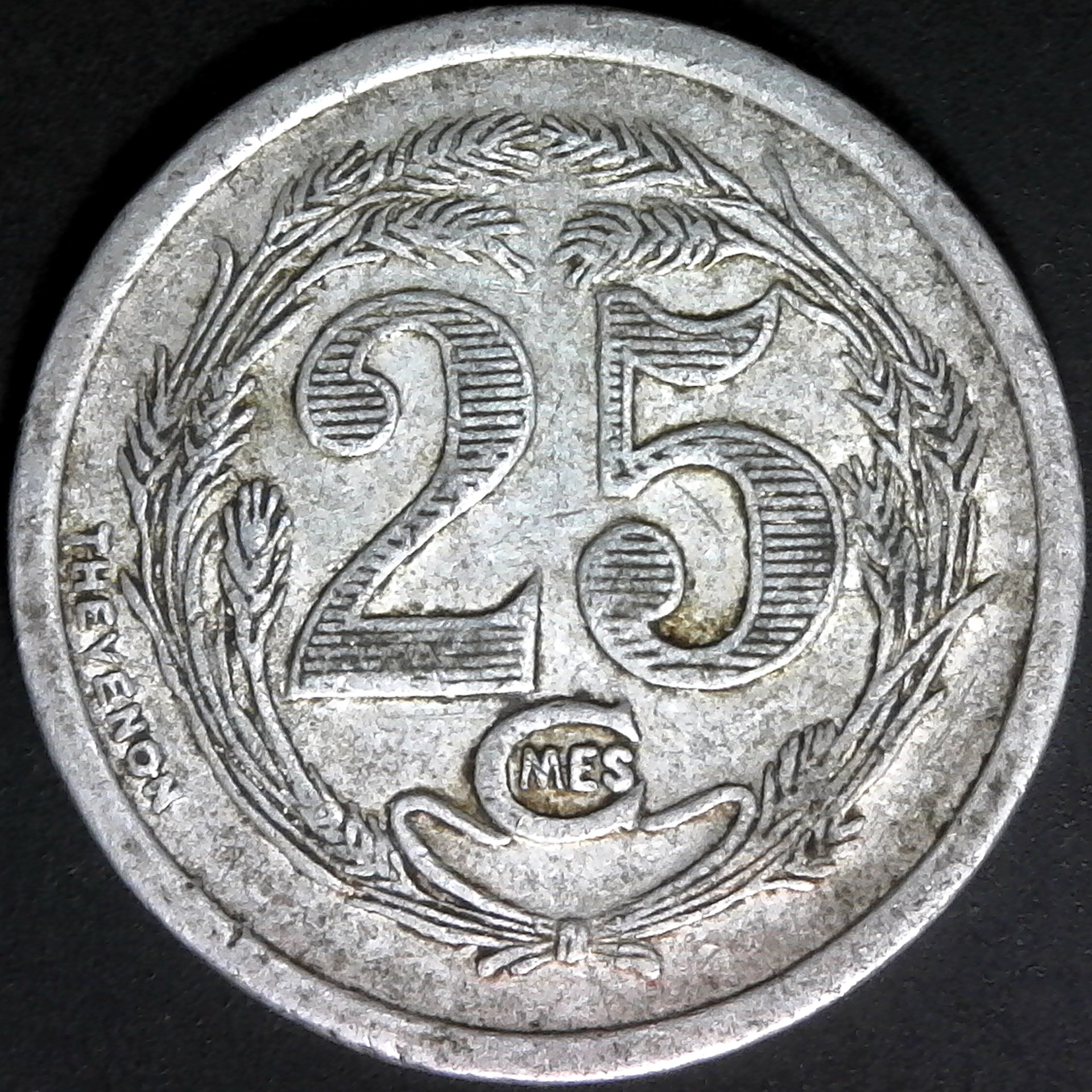 Algeria Oran 25 Cents 1922 rev.jpg