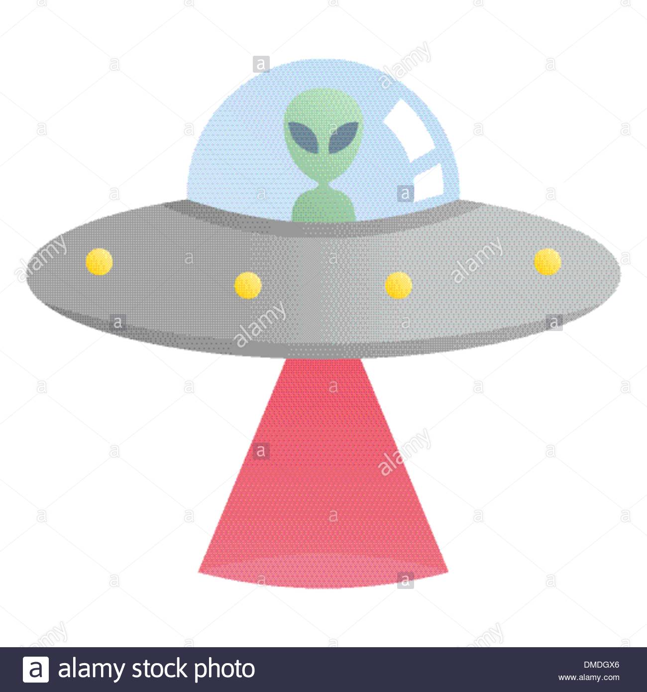 alien-in-flying-ufo-with-red-laser-beam-DMDGX6.jpg