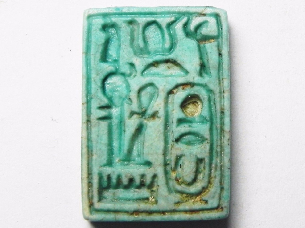ANCIENT EGYPT. BEAUTIFUL FAIENCE PLAQUE. 1400 B.C2.jpg