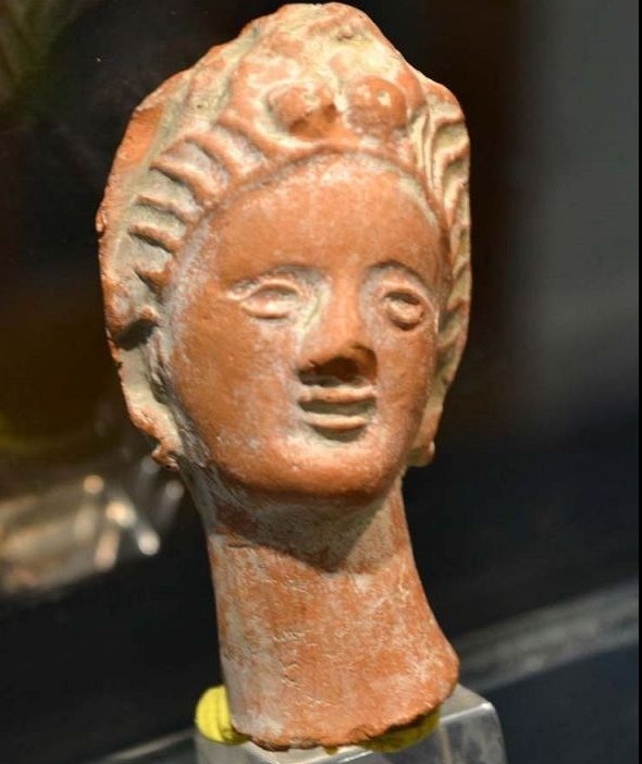 Ancient Greek Terracotta Head of Woman Detail 2.jpg