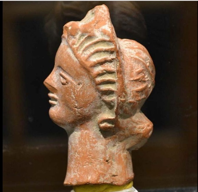 Ancient Greek Terracotta Head of Woman Detail 3.jpg