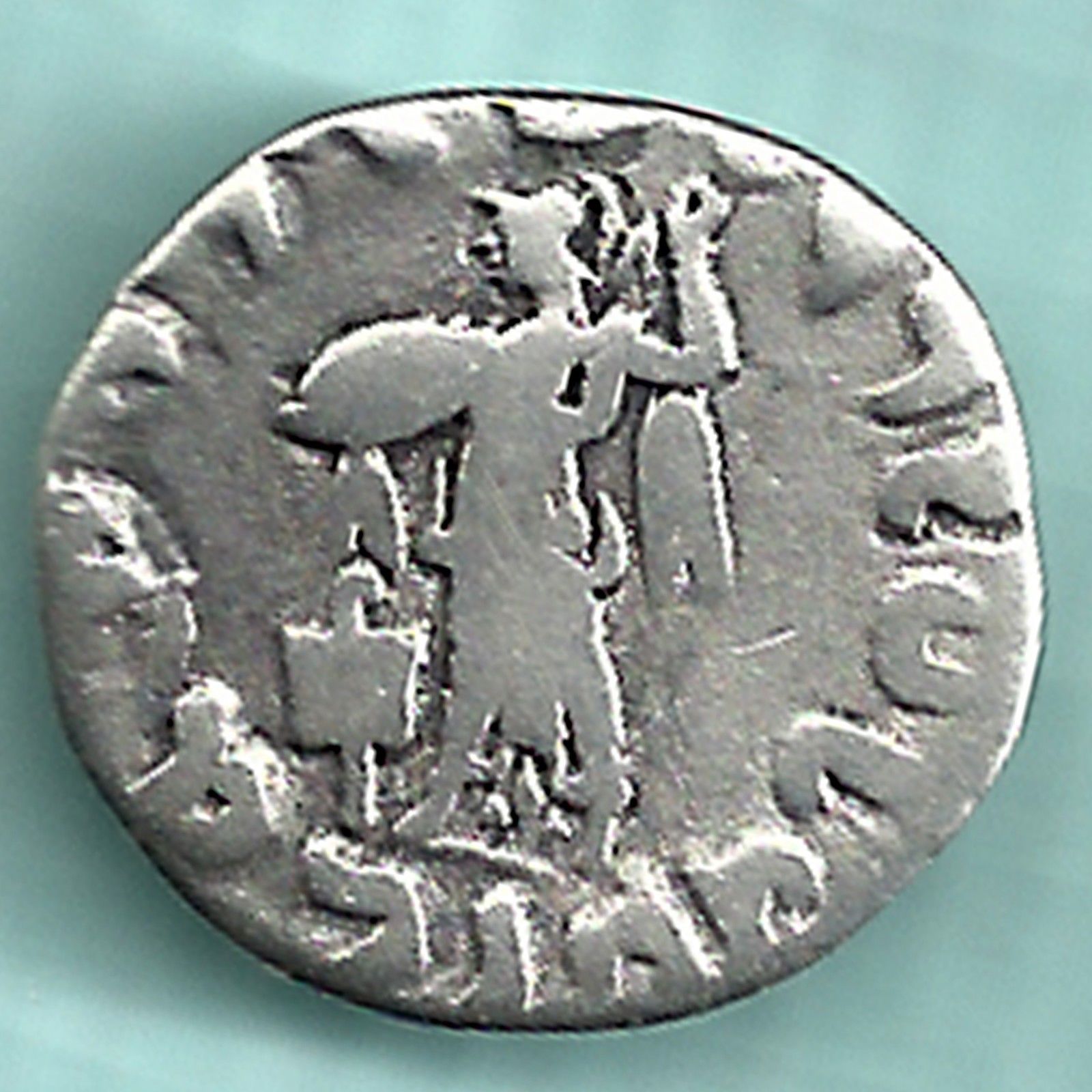 ANCIENT INDIA - INDO GREEK - MENANDER - KINGS POTRATE - RAREST SILVER COIN a.JPG