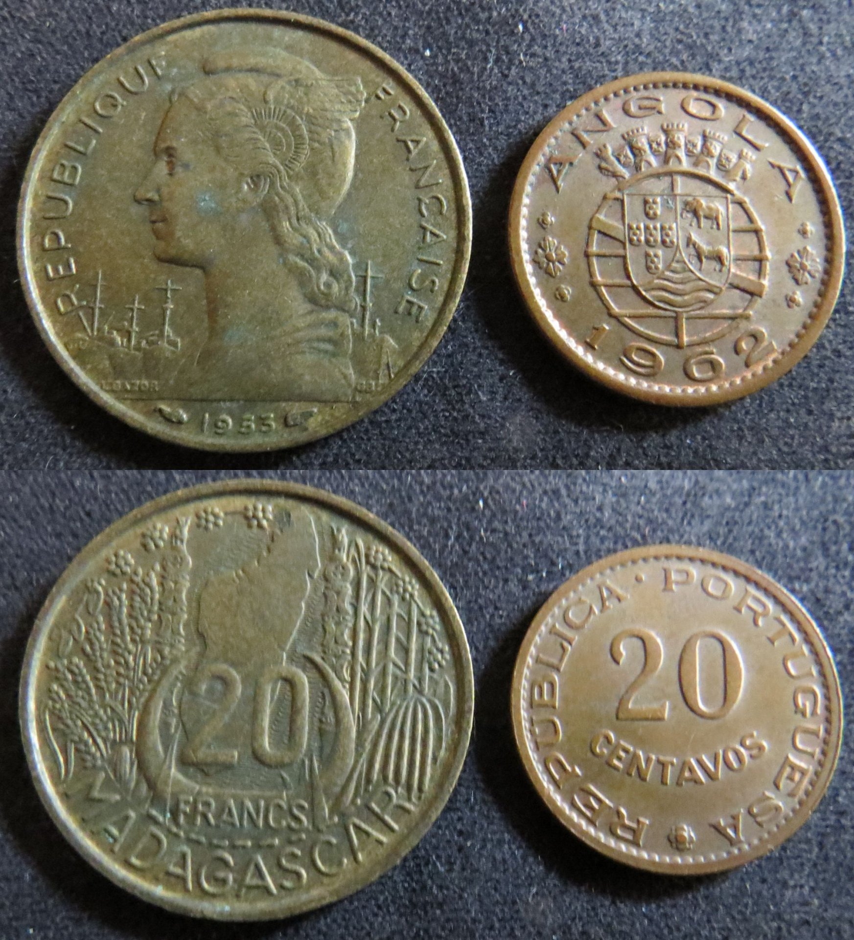 Angola 1962, Madagascar 1953 copy.jpg
