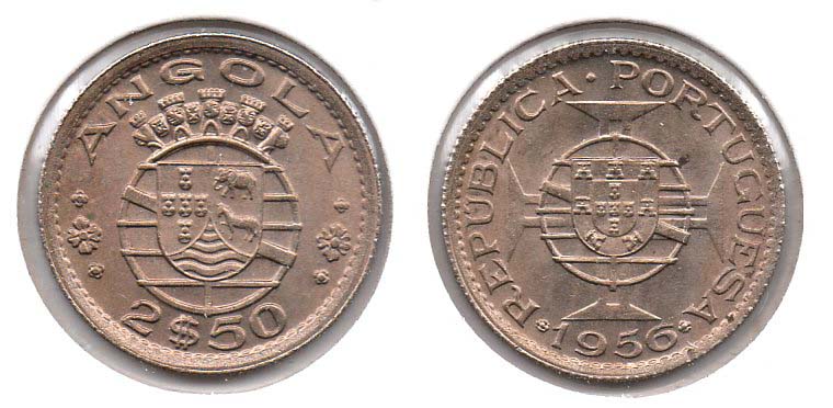 Angola - 2 & Half Escudos - 1956.jpg