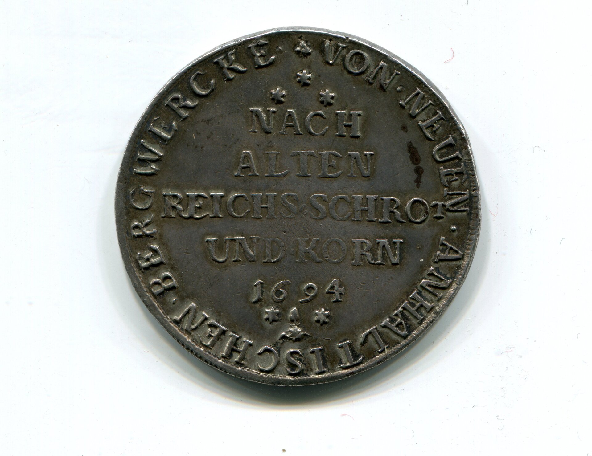 Anhalt-Bernburg-Harz Wilhelm Taler 1694 D 6012 LD rev 870.jpg