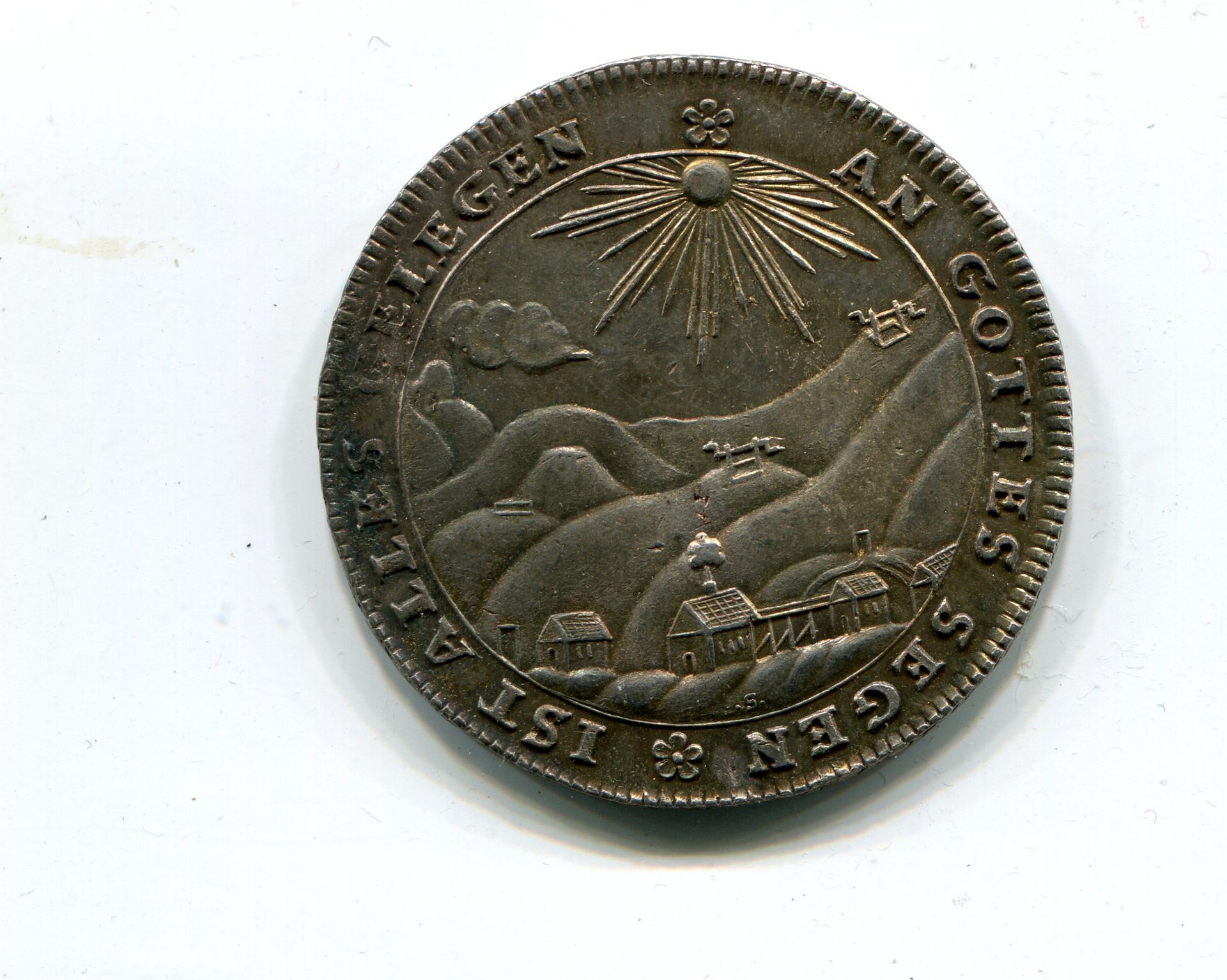 Anhalt-Schaumburg Carl Ludwig Mining Taler 1774 LD rev 346.jpg