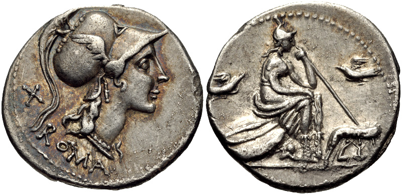 Anonymous Denarius 114-115 BC .jpg