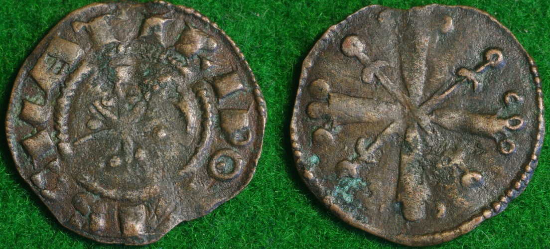 Antioch Denier Bohemond III 1163-1201 1-side.JPG