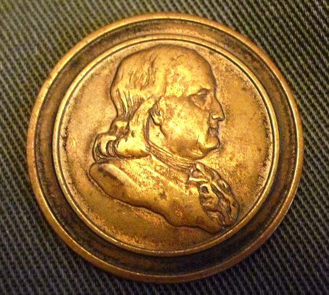 Antique Benjamin Franklin - 1.25 in.  token.jpg